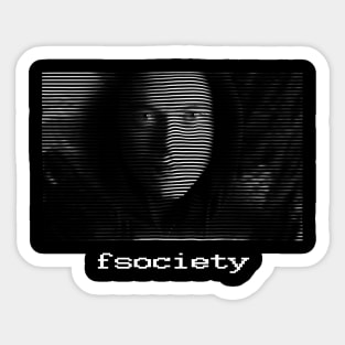 Rami Malek - Mr Robot - fsociety Sticker